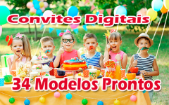 Convite Digital | 34 Modelos Prontos de Convite Digital Para Enviar Via WhatsApp
