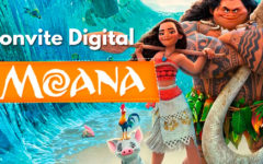 Convite Digital da Moana | Novidade, Convite Cartaz.