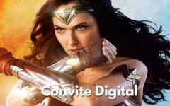 Convite Digital da Mulher Maravilha | Novidade, Convite Cartaz.